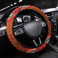 St. George Illawarra Dragons Steering Wheel Cover Aboriginal Dot Pattern - Rugby Mascot Heritage Pride