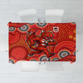 St. George Illawarra Dragons Tablecloth Aboriginal Dot Pattern - Rugby Mascot Heritage Pride