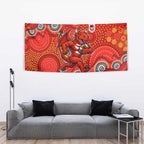 St. George Illawarra Dragons Tapestry Aboriginal Dot Pattern - Rugby Mascot Heritage Pride