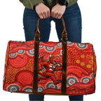 St. George Illawarra Dragons Travel Bag Aboriginal Dot Pattern - Rugby Mascot Heritage Pride