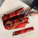 St. George Illawarra Dragons Umbrella Aboriginal Dot Pattern - Rugby Mascot Heritage Pride