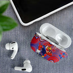 Sydney Roosters AirPods Case Aboriginal Dot Pattern - Rugby Mascot Heritage Pride
