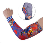 Sydney Roosters Arm Sleeves Aboriginal Dot Pattern - Rugby Mascot Heritage Pride