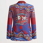Sydney Roosters Blazer Aboriginal Dot Pattern - Rugby Mascot Heritage Pride