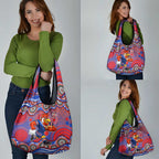 Sydney Roosters Grocery Bag Aboriginal Dot Pattern - Rugby Mascot Heritage Pride