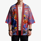 Sydney Roosters Kimono Aboriginal Dot Pattern - Rugby Mascot Heritage Pride