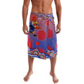 Sydney Roosters Lavalava Aboriginal Dot Pattern - Rugby Mascot Heritage Pride