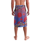 Sydney Roosters Lavalava Aboriginal Dot Pattern - Rugby Mascot Heritage Pride