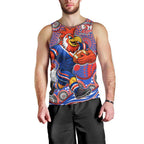 Sydney Roosters Men Tank Top Aboriginal Dot Pattern - Rugby Mascot Heritage Pride