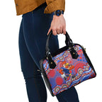 Sydney Roosters Shoulder Handbag Aboriginal Dot Pattern - Rugby Mascot Heritage Pride