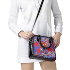 Sydney Roosters Shoulder Handbag Aboriginal Dot Pattern - Rugby Mascot Heritage Pride
