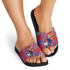Sydney Roosters Slide Sandals Aboriginal Dot Pattern - Rugby Mascot Heritage Pride