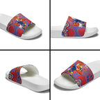 Sydney Roosters Slide Sandals Aboriginal Dot Pattern - Rugby Mascot Heritage Pride