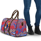 Sydney Roosters Travel Bag Aboriginal Dot Pattern - Rugby Mascot Heritage Pride
