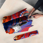 Sydney Roosters Umbrella Aboriginal Dot Pattern - Rugby Mascot Heritage Pride