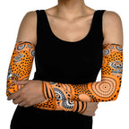 Wests Tigers Arm Sleeves Aboriginal Dot Pattern - Rugby Mascot Heritage Pride