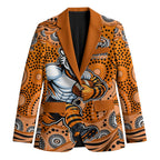Wests Tigers Blazer Aboriginal Dot Pattern - Rugby Mascot Heritage Pride