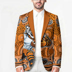 Wests Tigers Blazer Aboriginal Dot Pattern - Rugby Mascot Heritage Pride