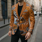 Wests Tigers Blazer Aboriginal Dot Pattern - Rugby Mascot Heritage Pride