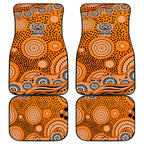 Wests Tigers Car Mats Aboriginal Dot Pattern - Rugby Mascot Heritage Pride