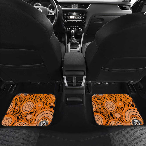 Wests Tigers Car Mats Aboriginal Dot Pattern - Rugby Mascot Heritage Pride