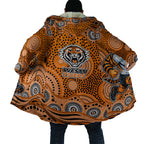 Wests Tigers Cloak Aboriginal Dot Pattern - Rugby Mascot Heritage Pride