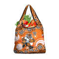 Wests Tigers Grocery Bag Aboriginal Dot Pattern - Rugby Mascot Heritage Pride