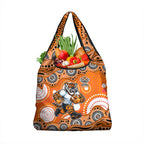 Wests Tigers Grocery Bag Aboriginal Dot Pattern - Rugby Mascot Heritage Pride