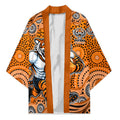 Wests Tigers Kimono Aboriginal Dot Pattern - Rugby Mascot Heritage Pride
