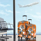 Wests Tigers Luggage Cover Aboriginal Dot Pattern - Rugby Mascot Heritage Pride