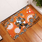 Wests Tigers Rubber Doormat Aboriginal Dot Pattern - Rugby Mascot Heritage Pride