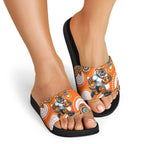 Wests Tigers Slide Sandals Aboriginal Dot Pattern - Rugby Mascot Heritage Pride