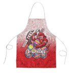 Personalized Dolphins Apron Easter Mascot - Colorful Eggs Cartoon Style