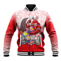 Personalized Dolphins Baseball Jacket Easter Mascot - Colorful Eggs Cartoon Style