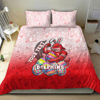 Personalized Dolphins Bedding Set Easter Mascot - Colorful Eggs Cartoon Style