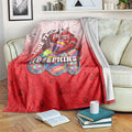 Personalized Dolphins Blanket Easter Mascot - Colorful Eggs Cartoon Style