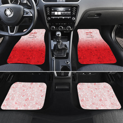 Personalized Dolphins Car Mats Easter Mascot - Colorful Eggs Cartoon Style