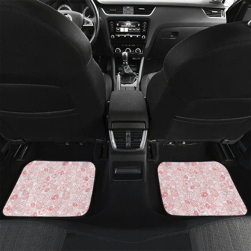Personalized Dolphins Car Mats Easter Mascot - Colorful Eggs Cartoon Style