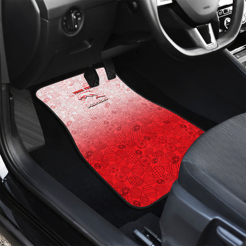Personalized Dolphins Car Mats Easter Mascot - Colorful Eggs Cartoon Style