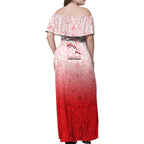 Personalized Dolphins Family Matching Off Shoulder Maxi Dress and Hawaiian Shirt Easter Mascot - Colorful Eggs Cartoon Style