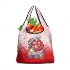 Personalized Dolphins Grocery Bag Easter Mascot - Colorful Eggs Cartoon Style