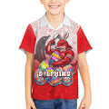 Personalized Dolphins Kid Hawaiian Shirt Easter Mascot - Colorful Eggs Cartoon Style