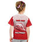 Personalized Dolphins Kid T Shirt Easter Mascot - Colorful Eggs Cartoon Style