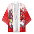 Personalized Dolphins Kimono Easter Mascot - Colorful Eggs Cartoon Style