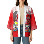 Personalized Dolphins Kimono Easter Mascot - Colorful Eggs Cartoon Style
