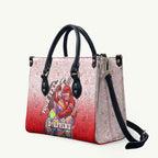 Personalized Dolphins Leather Bag Easter Mascot - Colorful Eggs Cartoon Style