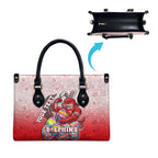 Personalized Dolphins Leather Bag Easter Mascot - Colorful Eggs Cartoon Style