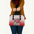 Personalized Dolphins Leather Bag Easter Mascot - Colorful Eggs Cartoon Style