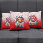 Personalized Dolphins Pillow Cover Easter Mascot - Colorful Eggs Cartoon Style