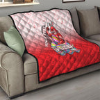 Personalized Dolphins Quilt Easter Mascot - Colorful Eggs Cartoon Style